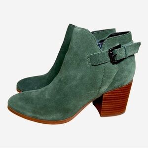 Marc Fisher Suede Green Ankle Boot size 7